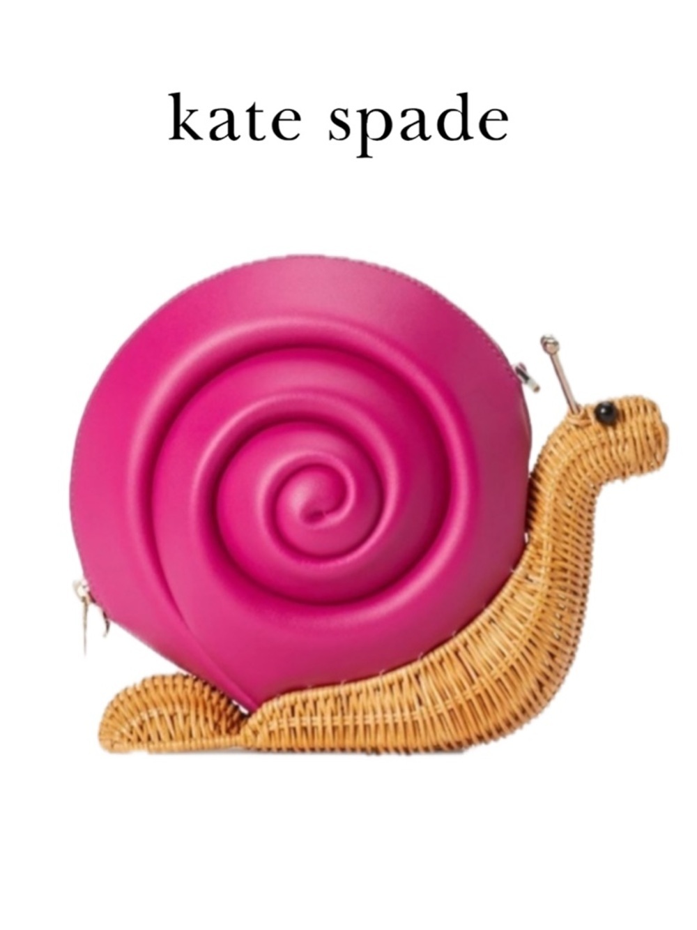 Kate Spade Pink Snail 🐌 Bag NWT Enchanted Forest